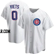 Hunter Viets Men's Chicago Cubs White Replica Home Jersey