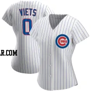 Hunter Viets Women's Chicago Cubs White Authentic Home Jersey