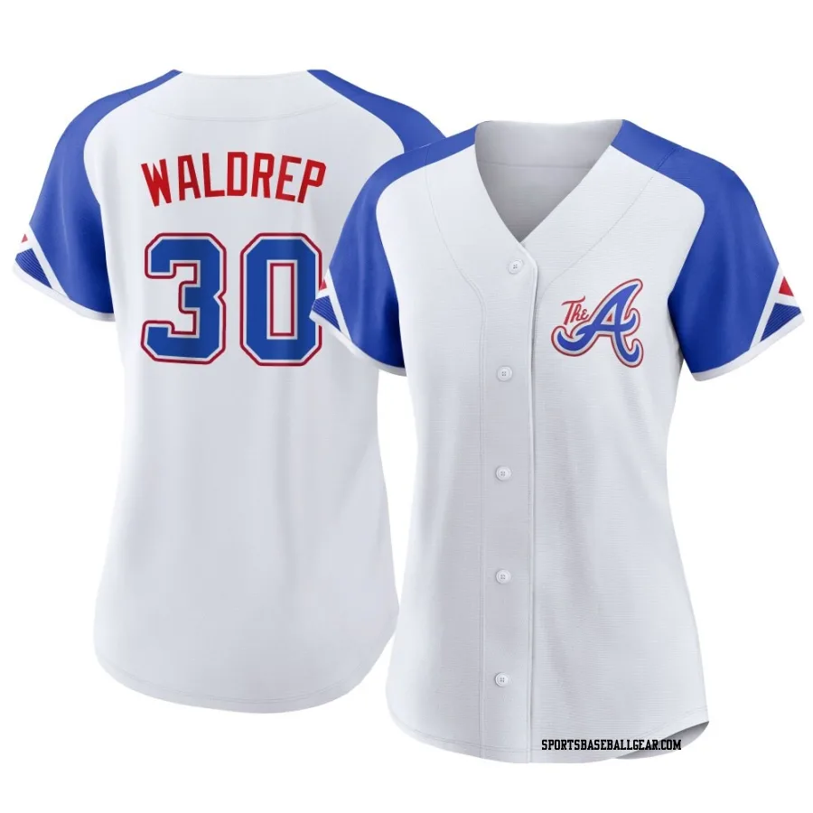 Hurston Waldrep Women's Atlanta Braves White Authentic 2023 City Connect Jersey