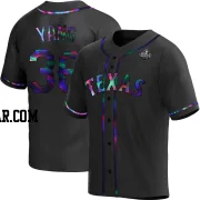 Hyeon-jong Yang Men's Texas Rangers Black Holographic Replica Hyeon-Jong Yang Alternate 2023 World Series Jersey