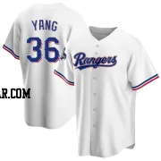 Hyeon-Jong Yang Men's Texas Rangers White Replica Home 2023 World Series Champions Jersey