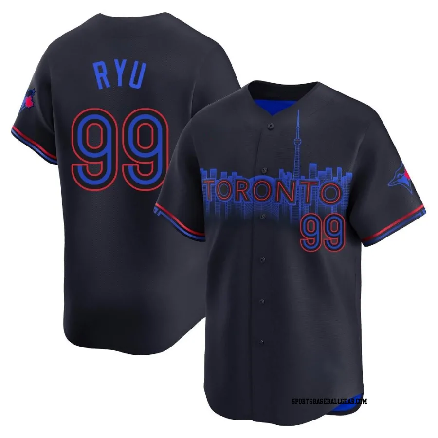 Hyun Jin Ryu Men's Toronto Blue Jays Black Limited 2024 City Connect Jersey