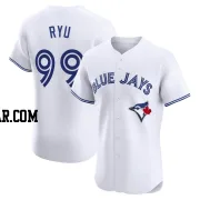 Hyun Jin Ryu Men's Toronto Blue Jays White Elite Home Jersey