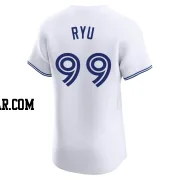 Hyun Jin Ryu Men's Toronto Blue Jays White Elite Home Jersey