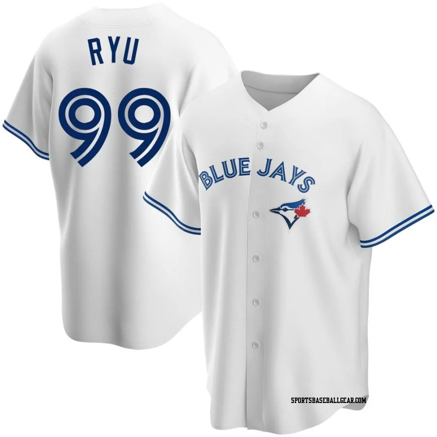 Hyun Jin Ryu Youth Toronto Blue Jays White Replica Home Jersey