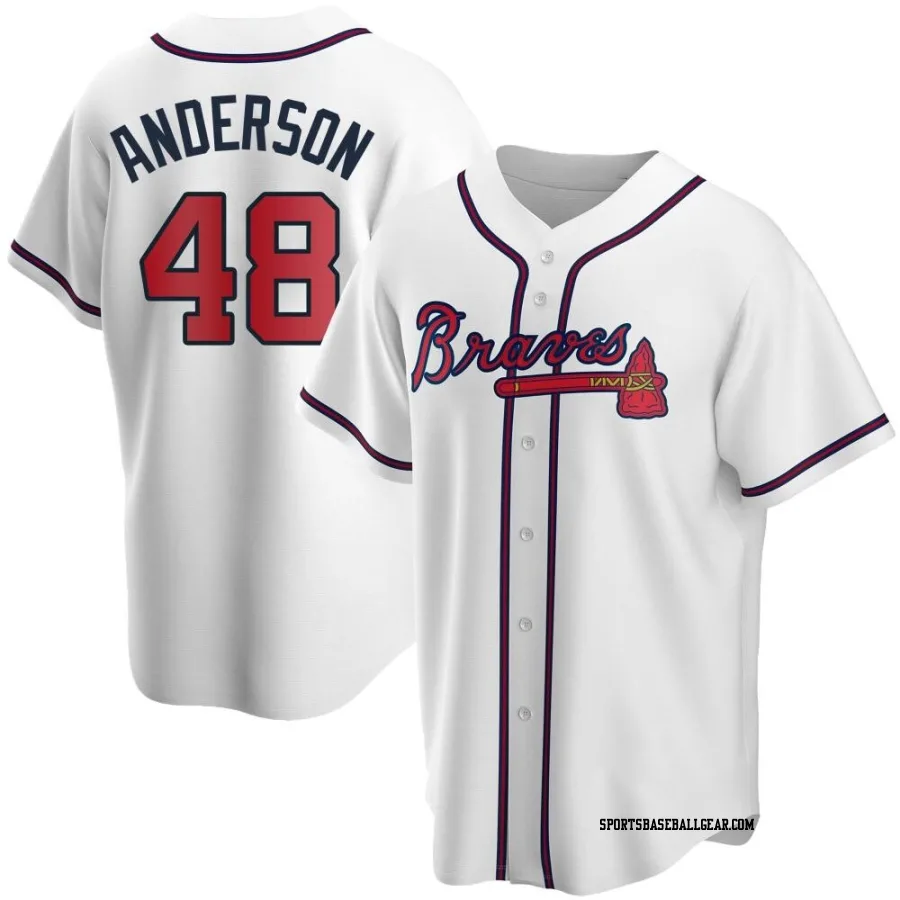 Ian Anderson Men's Atlanta Braves White Replica Home Jersey