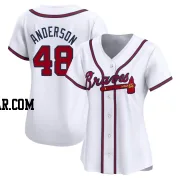 Ian Anderson Women's Atlanta Braves White Limited Home Jersey