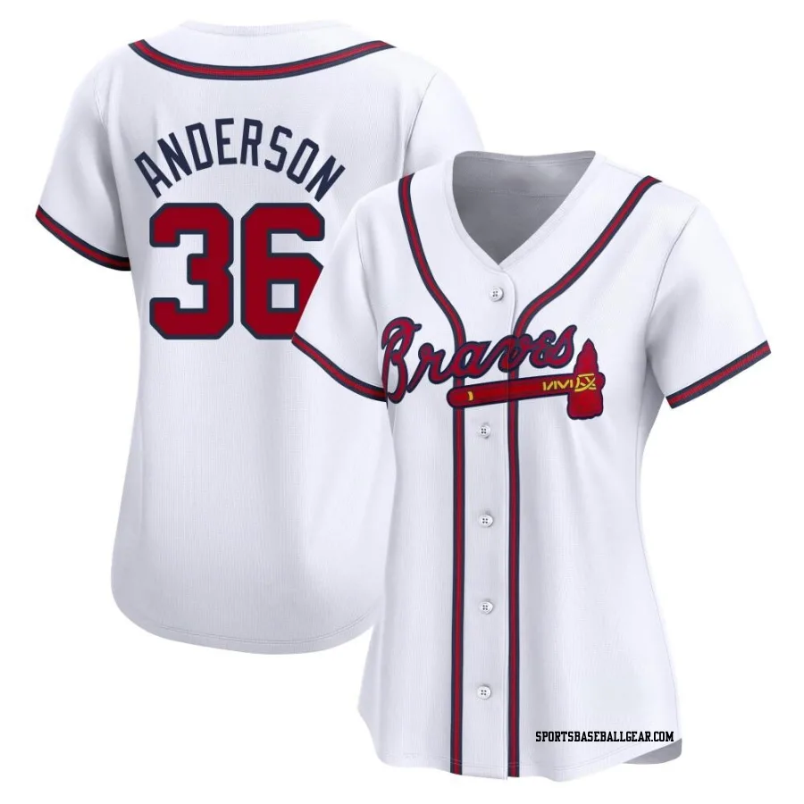 Ian Anderson Women's Atlanta Braves White Limited Home Jersey