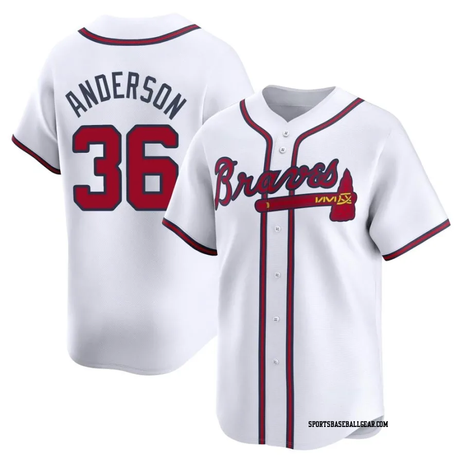 Ian Anderson Youth Atlanta Braves White Limited Home Jersey