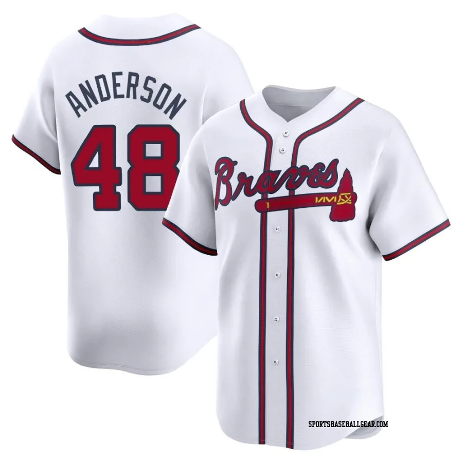 Ian Anderson Youth Atlanta Braves White Limited Home Jersey