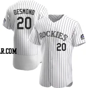 Ian Desmond Men's Colorado Rockies White Authentic Home Jersey