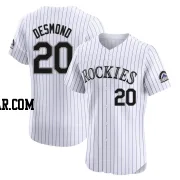 Ian Desmond Men's Colorado Rockies White Elite Home Jersey