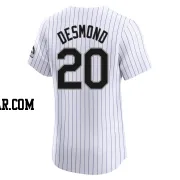 Ian Desmond Men's Colorado Rockies White Elite Home Jersey