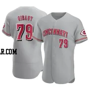 Ian Gibaut Men's Cincinnati Reds Gray Authentic Road Jersey