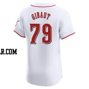 Ian Gibaut Men's Cincinnati Reds White Elite Home Jersey