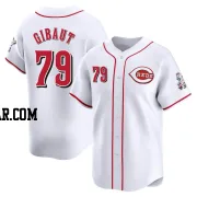 Ian Gibaut Men's Cincinnati Reds White Limited Home Jersey