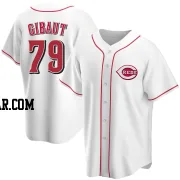 Ian Gibaut Men's Cincinnati Reds White Replica Home Jersey