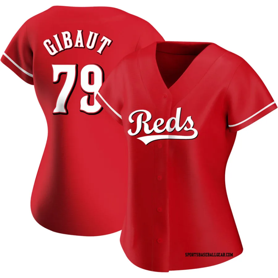 Ian Gibaut Women's Cincinnati Reds Red Authentic Alternate Jersey