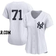 Ian Hamilton Women's New York Yankees White Limited Yankee Home 2nd Jersey