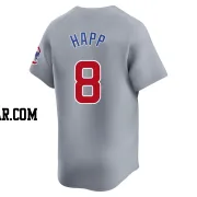 Ian Happ Men's Chicago Cubs Gray Limited Road Jersey