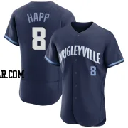 Ian Happ Men's Chicago Cubs Navy Authentic 2021 City Connect Jersey