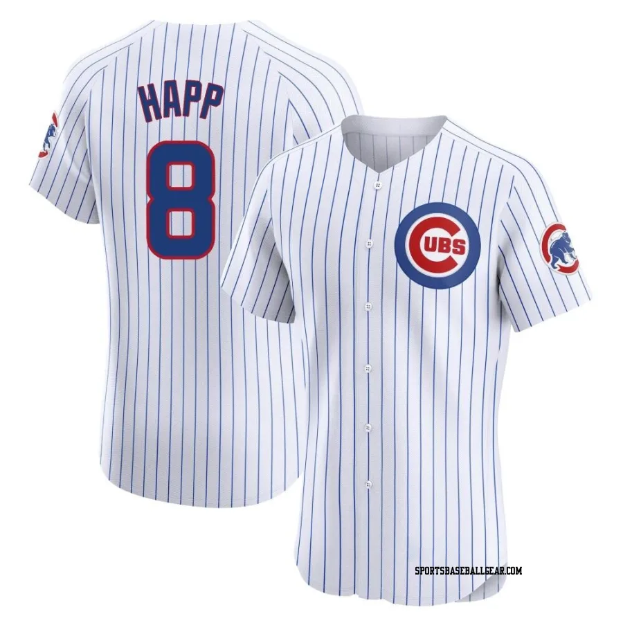 Ian Happ Men's Chicago Cubs White Elite Home Jersey