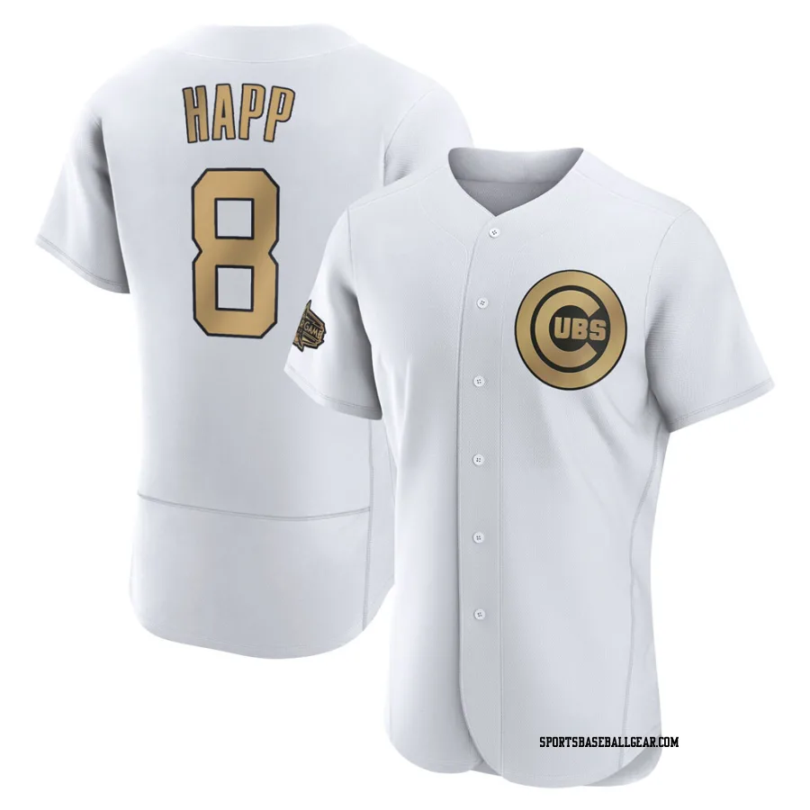 Ian Happ Men's Chicago Cubs White Game Authentic 2022 All-Star Jersey