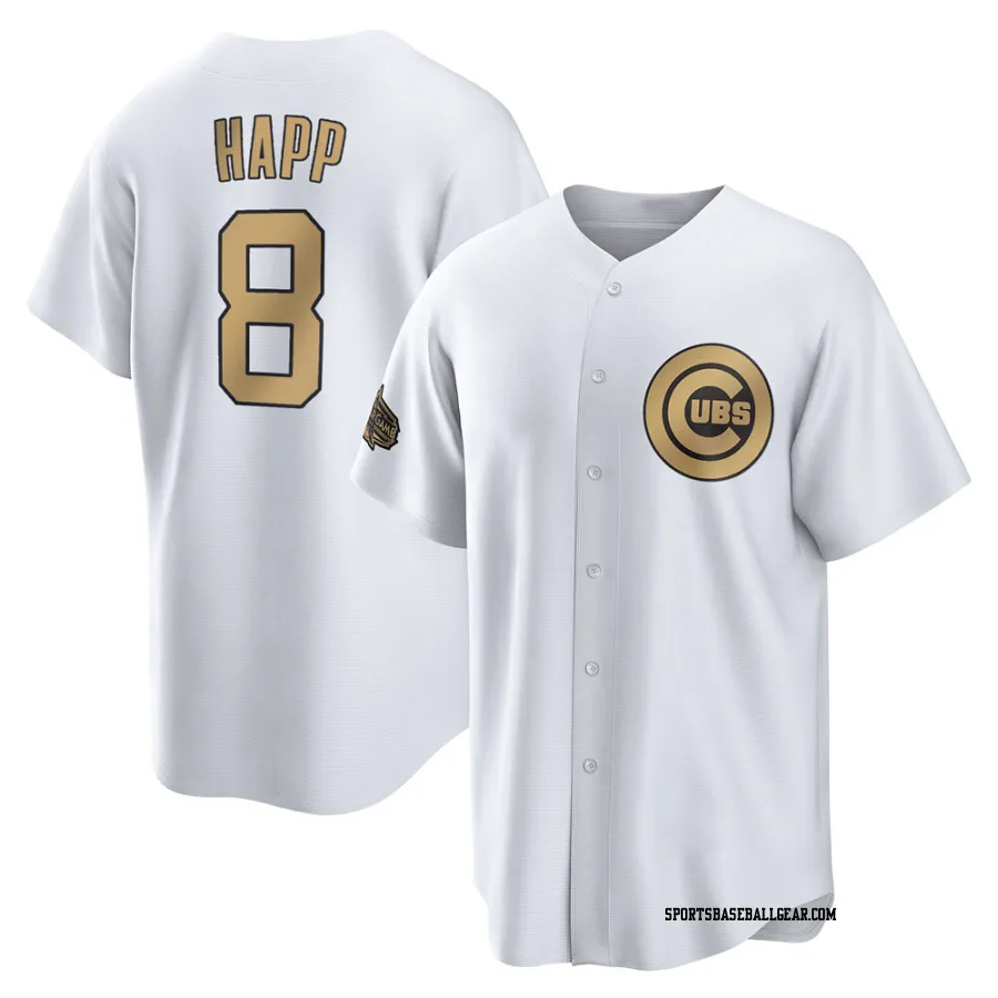 Ian Happ Men's Chicago Cubs White Game Replica 2022 All-Star Jersey