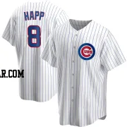 Ian Happ Men's Chicago Cubs White Replica Home Jersey