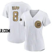 Ian Happ Women's Chicago Cubs White Game Authentic 2022 All-Star Jersey