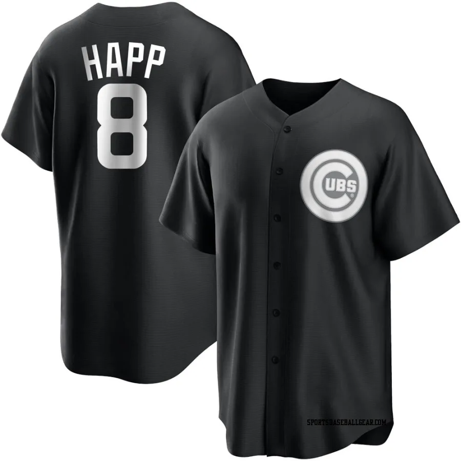 Ian Happ Youth Chicago Cubs Black/White Replica Jersey