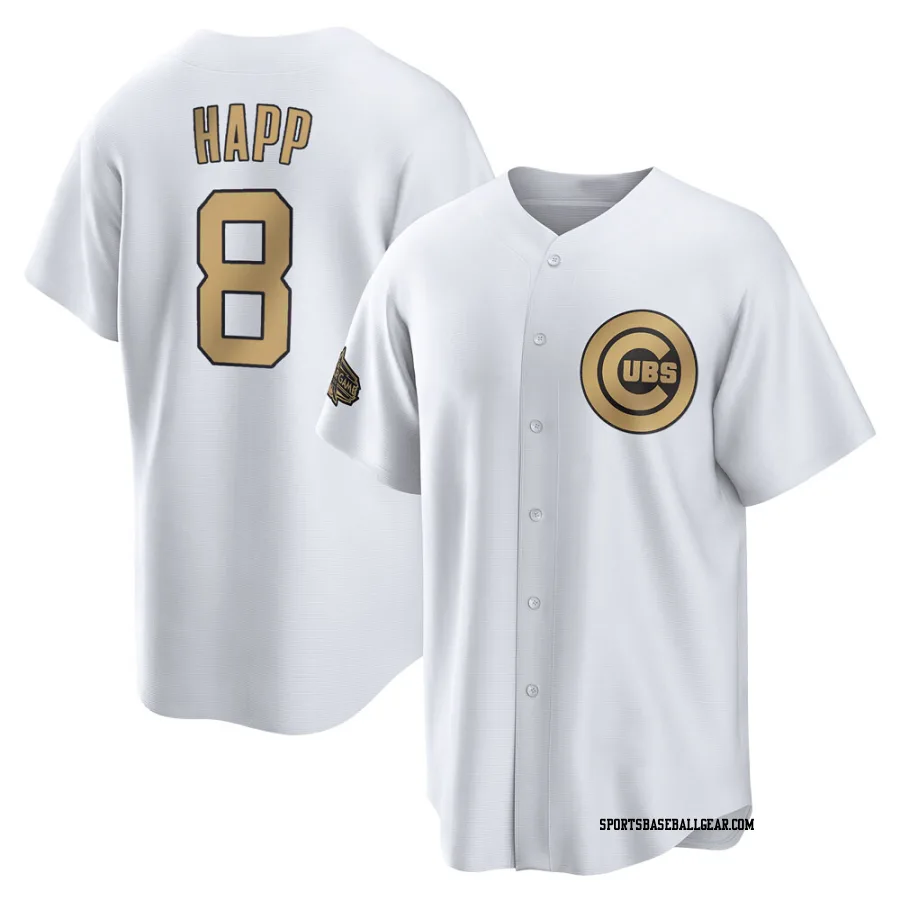 Ian Happ Youth Chicago Cubs White Game Replica 2022 All-Star Jersey