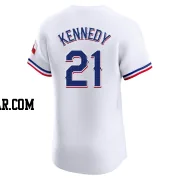 Ian Kennedy Men's Texas Rangers White Elite Home Jersey