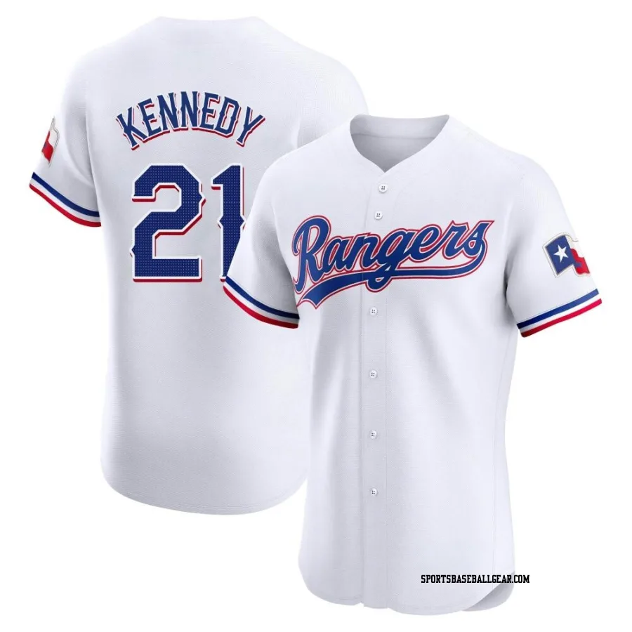 Ian Kennedy Men's Texas Rangers White Elite Home Jersey