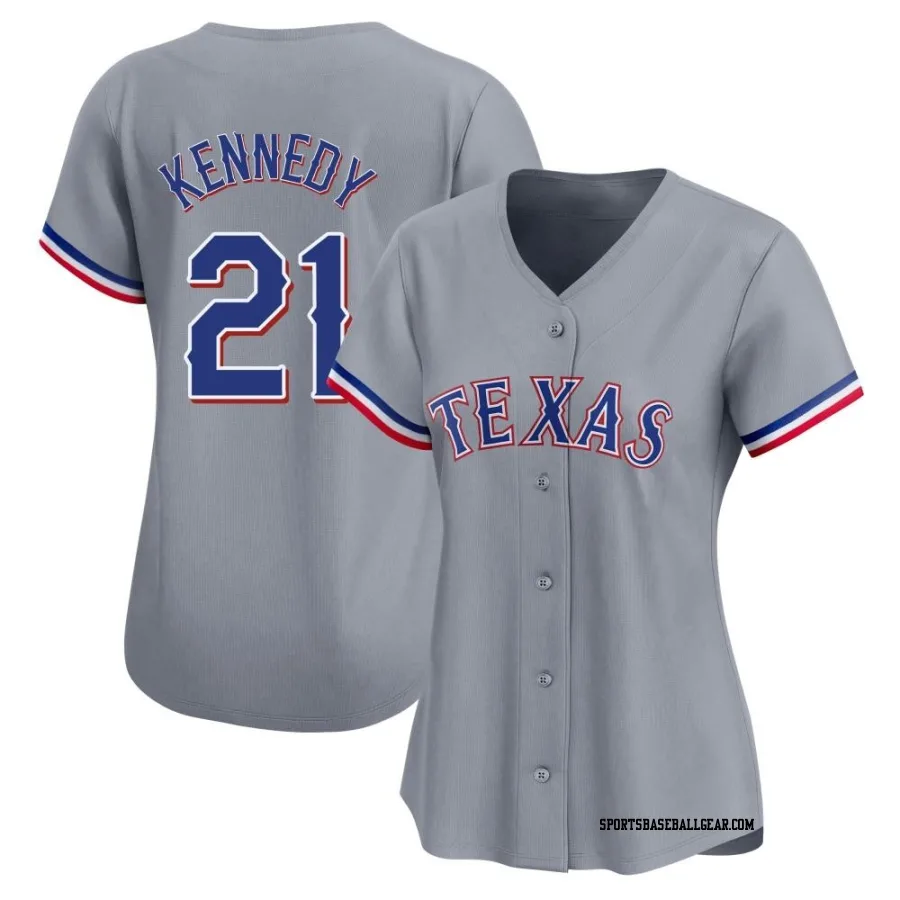 Ian Kennedy Women's Texas Rangers Gray Limited Away Jersey