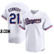 Ian Kennedy Youth Texas Rangers Gold Limited White 2024 Collection Jersey