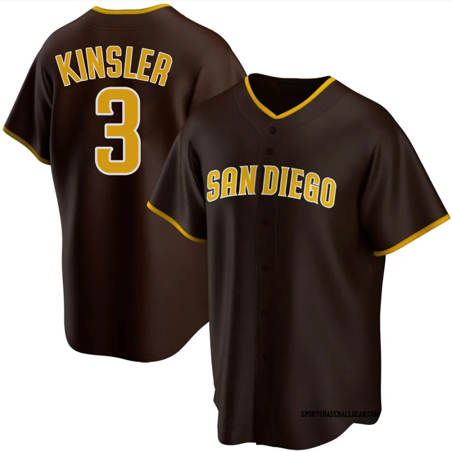 Ian Kinsler Youth San Diego Padres Brown Replica Road Jersey