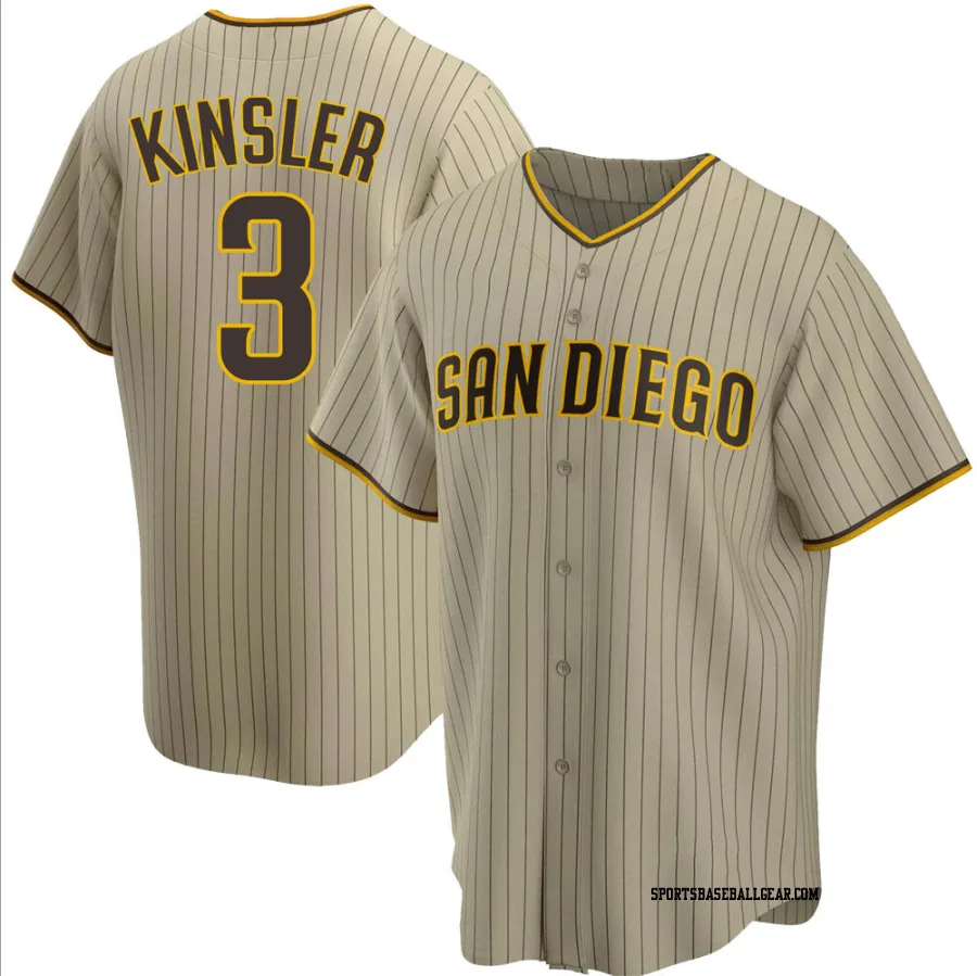 Ian Kinsler Youth San Diego Padres Sand/Brown Replica Alternate Jersey