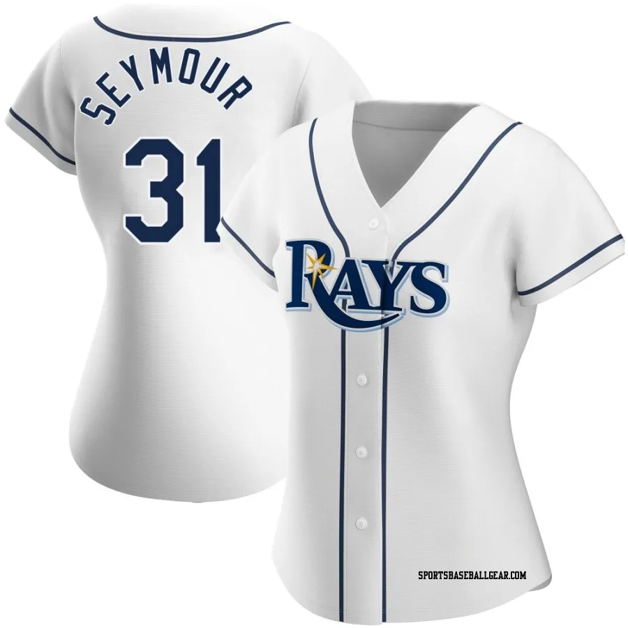 Ian Seymour Women's Tampa Bay Rays White Authentic Home Jersey