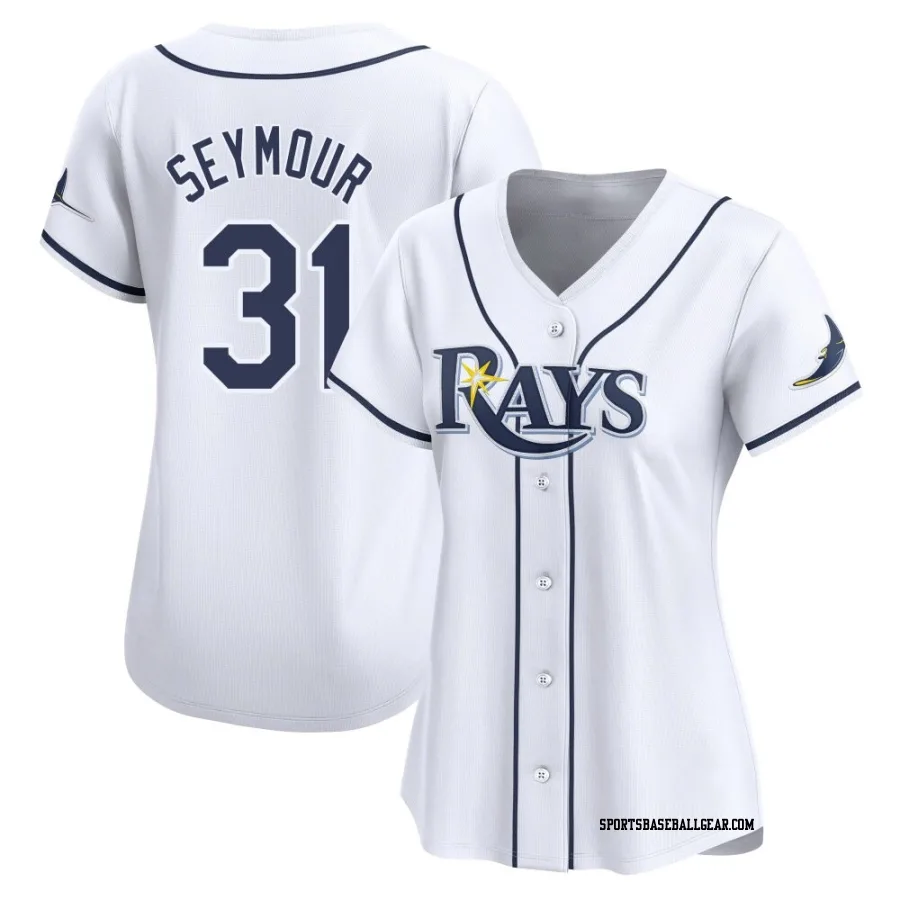 Ian Seymour Women's Tampa Bay Rays White Limited Home Jersey