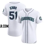 Ichiro Suzuki Men's Seattle Mariners White Elite Home Jersey