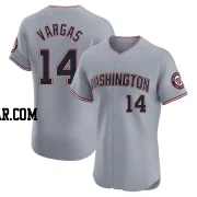 Ildemaro Vargas Men's Washington Nationals Gray Elite Road Jersey