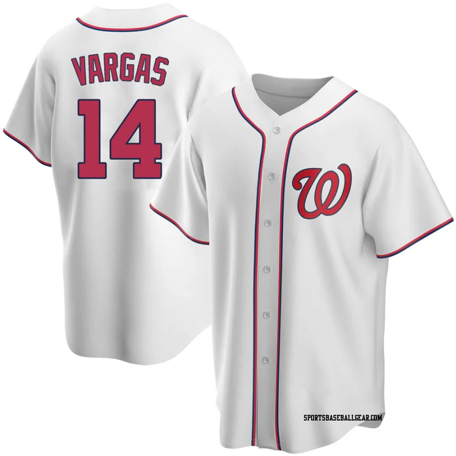 Ildemaro Vargas Men's Washington Nationals White Replica Home Jersey