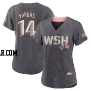 Ildemaro Vargas Women's Washington Nationals Gray Authentic 2022 City Connect Jersey