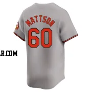 Isaac Mattson Men's Baltimore Orioles Gray Limited Road Jersey