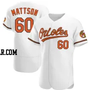 Isaac Mattson Men's Baltimore Orioles White Authentic Home Jersey