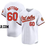 Isaac Mattson Men's Baltimore Orioles White Limited Home Jersey