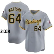 Isaac Mattson Men's Pittsburgh Pirates Gray Limited Away Jersey