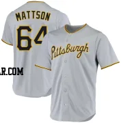 Isaac Mattson Men's Pittsburgh Pirates Gray Replica Road Jersey