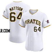 Isaac Mattson Men's Pittsburgh Pirates White Elite Home Jersey